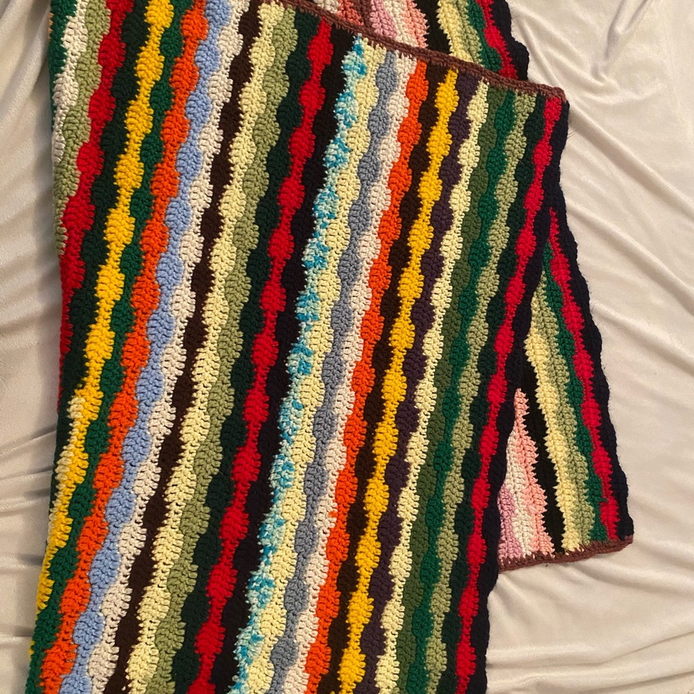 Handmade Afghan blanket 48x32